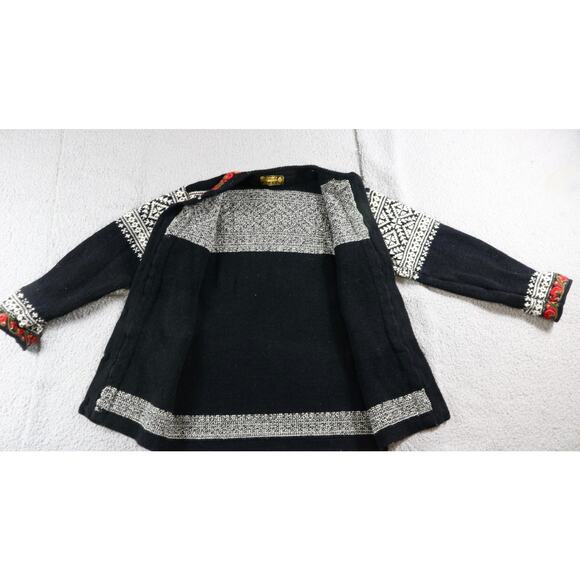 Vintage Nordstrikk Cardigan Womens Large Pure Wool Fair Isle Sweater - Picture 2 of 7